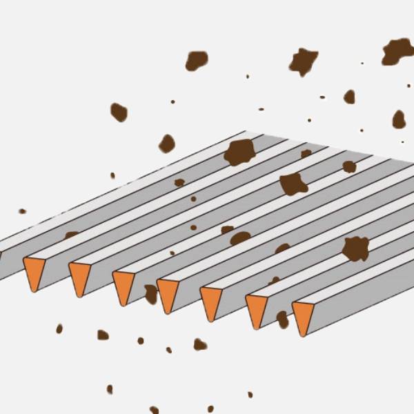 It shows how wedge wire screen filter works.